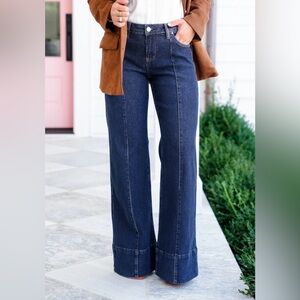 Freckled Poppy Risen Wide Leg Jeans Blue Size 11 NWT IN PACKAGE